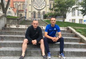De gauche à droite: David Clément, président du FC Concordia et Renato Dalla Palma, président du comité d’organisation