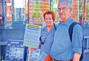 Agneta et Urs Zuppinger ne ménagent par leurs efforts pour sauver la place de l'Europe.KOTTELAT Agneta et Urs Zuppinger ne ménagent par leurs efforts pour sauver la place de l'Europe.KOTTELAT