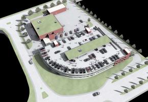 La maquette du nouveau centre tel qu'il se présentera aux futurs acheteurs. Dr La maquette du nouveau centre tel qu'il se présentera aux futurs acheteurs. Dr