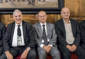 Marc Vuilleumier, Daniel Brélaz et Olivier Français quittent la Municipalité. dr Marc Vuilleumier, Daniel Brélaz et Olivier Français quittent la Municipalité. dr