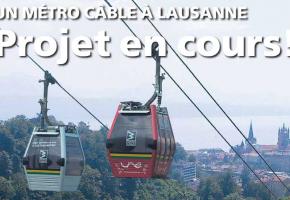 Un métro câble à Lausanne. dr