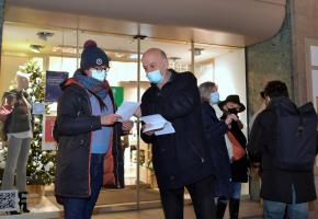 Juste avant les fêtes de fin d’année, le POP avait organisé devant l’enseigne incriminée une distribution de flyers destinée à dénoncer une «injustice». VERISSIMO