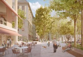 La future artère piétonne du quartier. DR