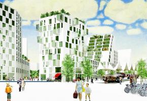  Le futur quartier va accueillir quelque 10’000 personnes à l’horizon 2030. photomontage/dr