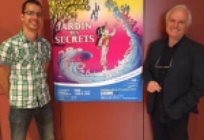 L'affiche du spectacle a été réalisée par Luguy (à gauche) quii pose ici avec le nouveau metteur en scène Stefan Hort. DR L'affiche du spectacle a été réalisée par Luguy (à gauche) quii pose ici avec le nouveau metteur en scène Stefan Hort. DR