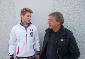 Nicolas Todeschini et son coach Didier Lucine. dr Nicolas Todeschini et son coach Didier Lucine. dr
