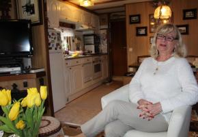 Yvette Helfer, qui veut depuis 3 ans en camping, ne regrette pas son choix. GRABET Yvette Helfer, qui veut depuis 3 ans en camping, ne regrette pas son choix. GRABET