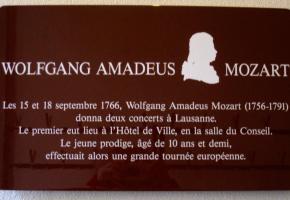 Pour fêter les 250 ans des représentations données par Mozart à Lausanne, une exposition a été montée en son honneur. DR Pour fêter les 250 ans des représentations données par Mozart à Lausanne, une exposition a été montée en son honneur. DR