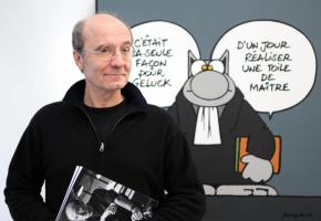 Geluck expose son matou à Lausanne