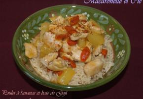 Poulet à l’ananas et aux baies de goji