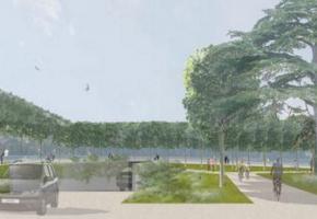 L’entrée du futur parking, image de synthèse. dr