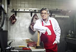 Les boucheries de quartier doivent faire face à une baisse de leur clientèle. dr 
