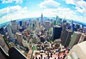 Le sud de Manhattan vu du sommet du «Top of the Rock» du Rockfeller Center.