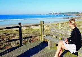 Des plages immenses épargnées par le bétonnage. 
