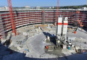 Le Vortex, navire amiral de Lausanne 2020, doit son nom à sa rampe dont la forme évoque un tourbillon. PHOTOS VERISSIMO