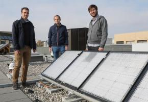 Les trois cofondateurs d’Insolight Laurent Coulot, Florian Gerlich et Mathieu Ackermann. DR Les trois cofondateurs d’Insolight Laurent Coulot, Florian Gerlich et Mathieu Ackermann. DR