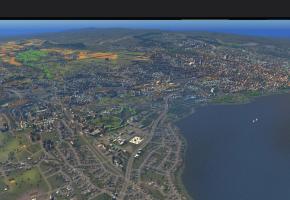 Lausanne, modifiable à souhait par les utilisateurs de «Cities: Skylines». DR Lausanne, modifiable à souhait par les utilisateurs de «Cities: Skylines». DR
