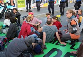 Depuis quelques mois, Extinction Rebellion multiplie les actions  à Lausanne. DR