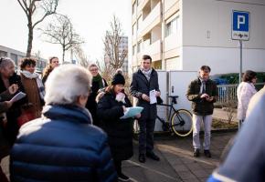 La balade exploratoire s’est déroulée en présence de David Payot, municipal en charges des quartiers. MISSON La balade exploratoire s’est déroulée en présence de David Payot, municipal en charges des quartiers. MISSON