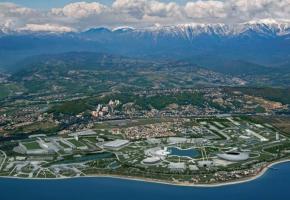 A coup de milliards de dollars, la petite station de la mer Noire s’est muée en site olympique ultramoderne. dr A coup de milliards de dollars, la petite station de la mer Noire s’est muée en site olympique ultramoderne. dr