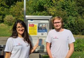 Les deux jeunes créateurs de City Tour Player. MISSON