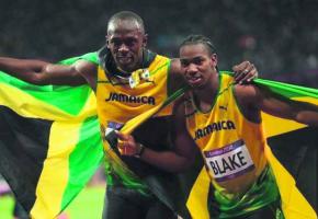 ECLAIRAGE 1 1608.jpg Usain Bolt et Yohan Blake, deux des vedettes qui seront à Athletissima cette année.