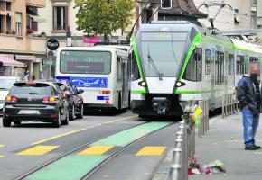 L'avenue d'Echallens, la hantise des conducteurs du LEB. © Valdemar VERISSIMO L'avenue d'Echallens, la hantise des conducteurs du LEB. © Valdemar VERISSIMO
