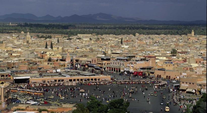 La place Jemaa el Fna à Marrakech.