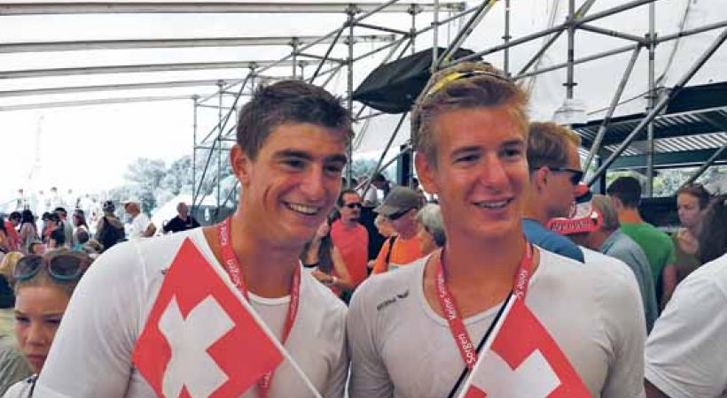 Augustin Maillefer et Barnabé Delarze prêts à se frotter à l'élite mondiale. FEDERATION SUISSE D'AVIRON