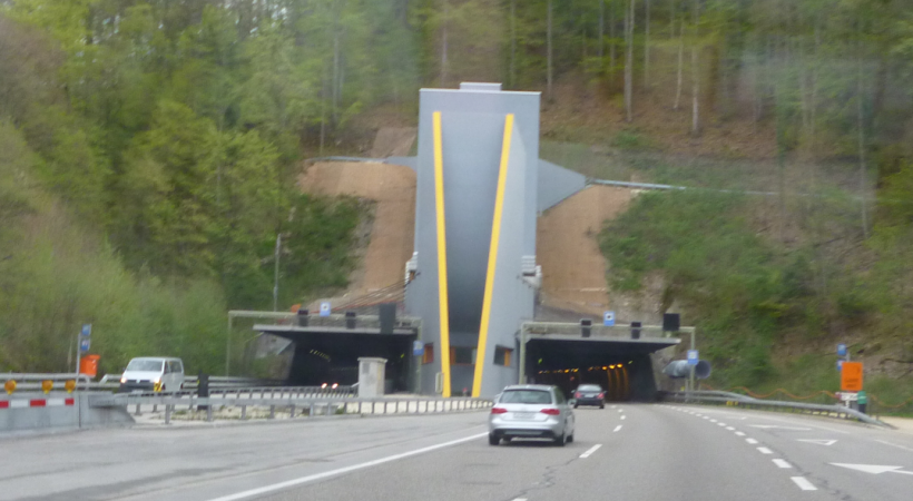  L’entrée du tunnel de Belchen