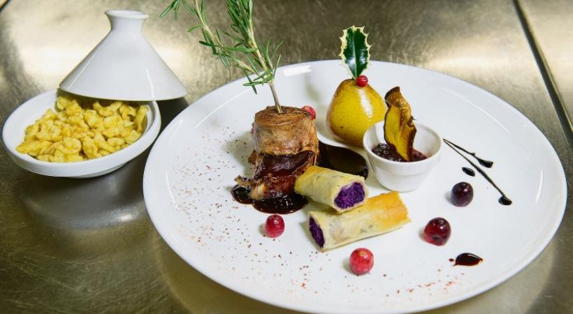 Entrecôte de sanglier au vin cuit et piment d’Espelette