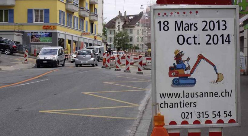 Les commerçants de Chailly n'en peuvent plus des travaux qui asphyxient leurs commerces. KOTTELAT