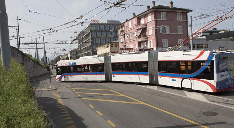 Les transports publics lucernois ont prêté le véhicule à leurs homologues lausannois pour la phase de test. TL
