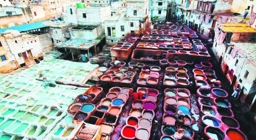 Les tanneries de Fès.