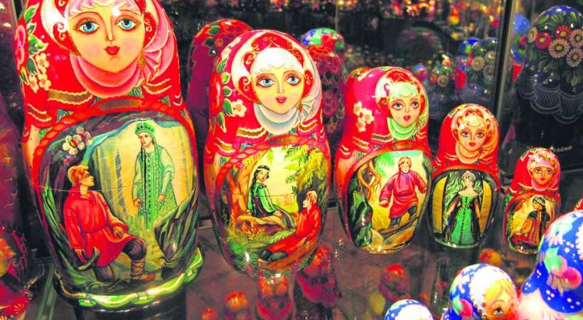 Les célèbres matriochkas.