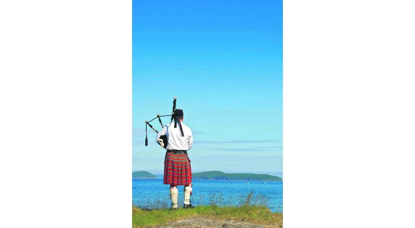 La cornemuse, symbole traditionnel de l'Ecosse.