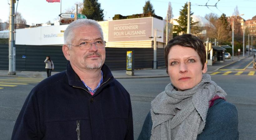  Laurent Marmier et Christine Theumann, les deux vice-présidents du référendaire anti-Taoua ne se considèrent pas comme des "Neinsager". Valdemar VERISSIMO