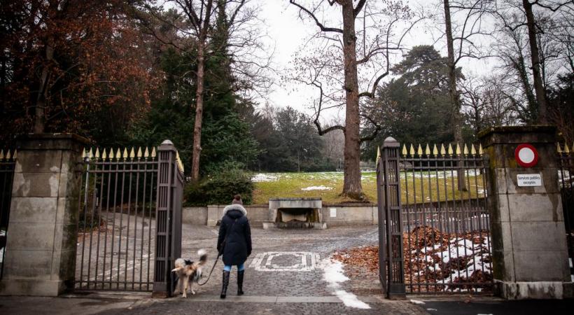 Le Parc Mont-Repos où Maria avait l’habitude de ramasser quelques branches de sapin. MISSON
