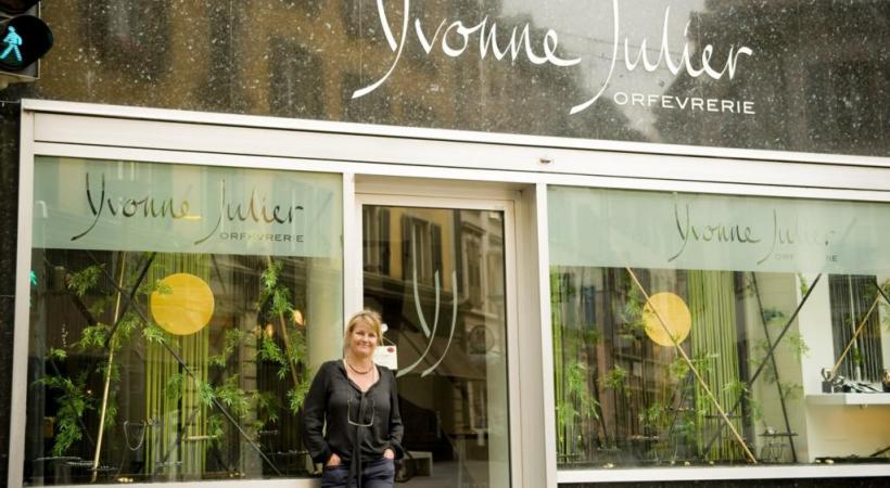  1er prix : Yvonne Julier Orfèvrerie, rue Neuve 11, (bijoux)