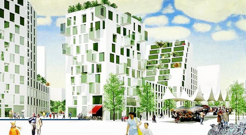  Le futur quartier va accueillir quelque 10’000 personnes à l’horizon 2030. photomontage/dr