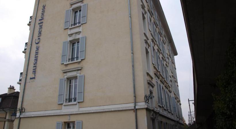  Le GuestHouse:Une des rares offres hôtelières bon marché de Lausanne. dr