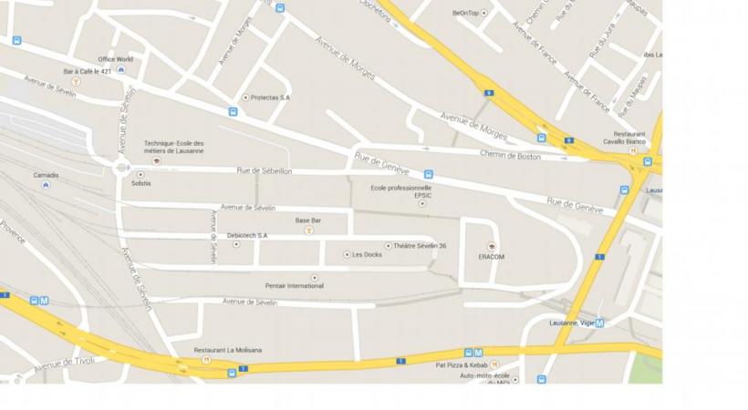 Zone industrielle en mutation située à proximité immédiate du centre-ville, le quartier de Sévelin constitue un site stratégique pour le développement urbain. DR