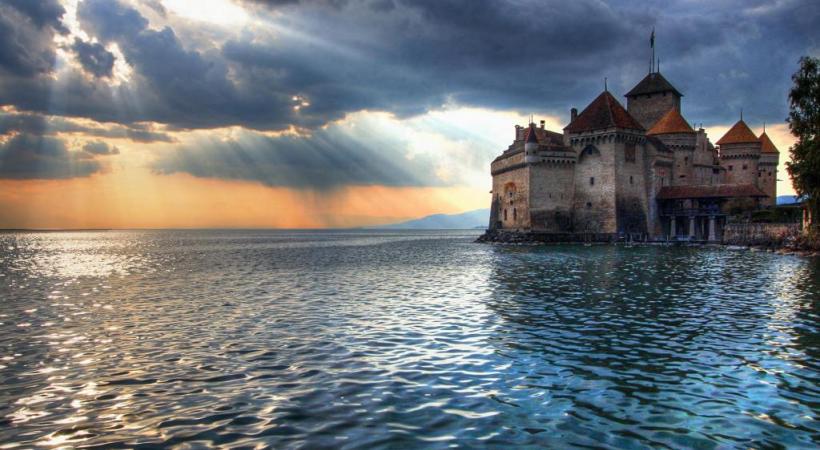 Le château de Chillon, l'un des sites les plus courus de Suisse. DR