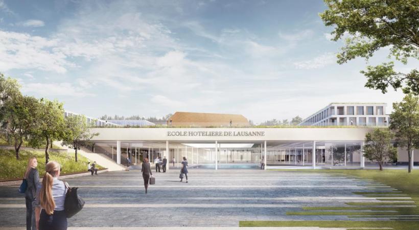  L'entrée du futur nouveau site par la route de Berne. dr