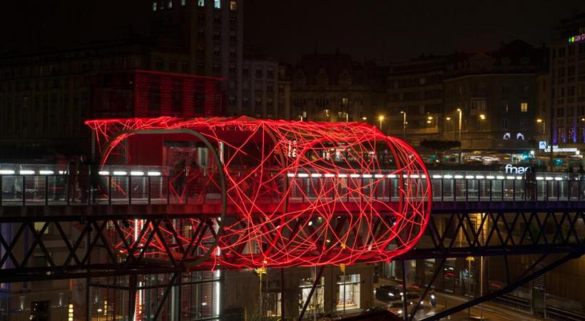 Comme l'année dernière, Lausanne se transforme en ville lumière jusqu'à Noël. dr