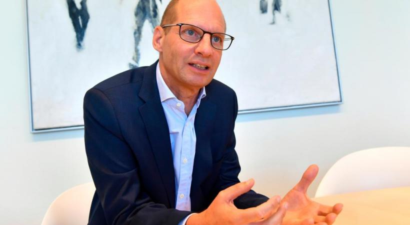 Professeur en médecine Philippe Eckert dirige le CHUV depuis le début de l’année 2020. VERISSIMO