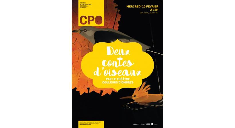  «La couleur des oiseaux» et «L’érable empereur» 10 février, 15h CPO Beau-Rivage 