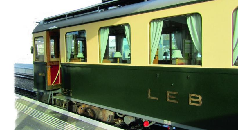  Le train-resto du LEB, une vraie valeur patrimoniale. DR