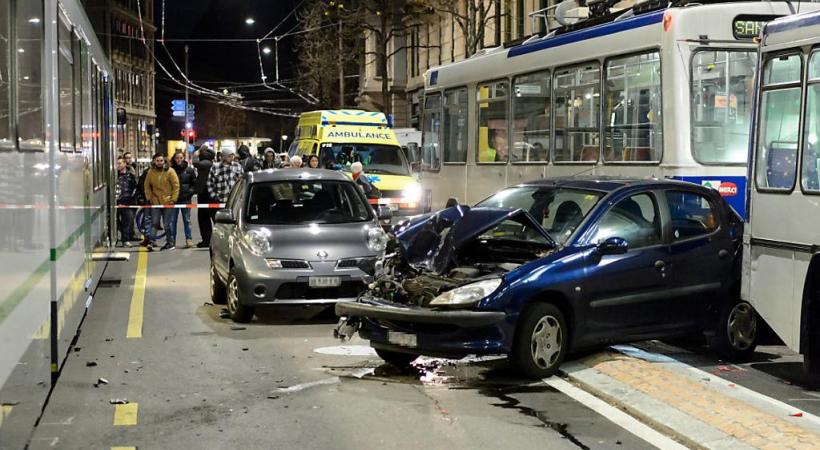  L'avenue d'Echallens a connu de nombreux accidents. DR