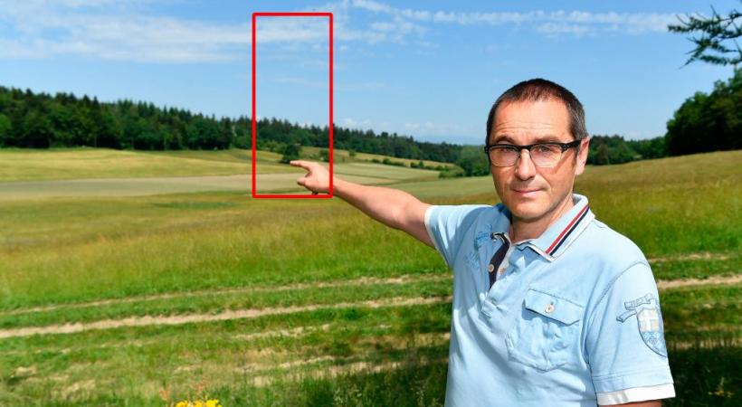 Trois éoliennes seront installées près de la route de Berne. Photo Verissimo
